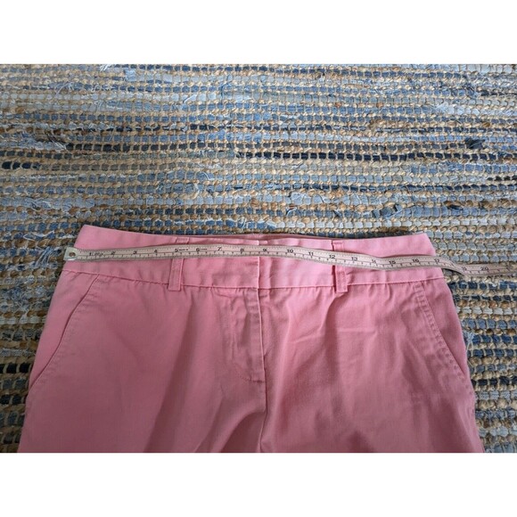 Tommy Hilfiger Cropped Powder Pink Pants Flat Front 10 Mid Rise Pockets - Picture 6 of 7